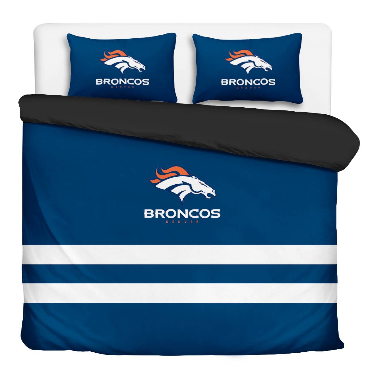 Denver Broncos 3-Piece Full Bedding 001